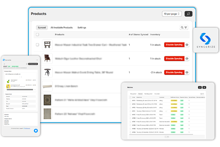 Syncerize, Real-time Multi-store Inventory Syncing App